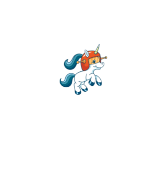 Unicorn Astronaut model negru pe tricou