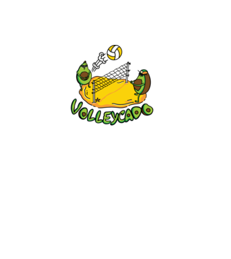Avocado Volei model albastru deschis pe tricou