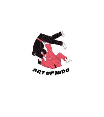 Art of Judo model alb pe tricou