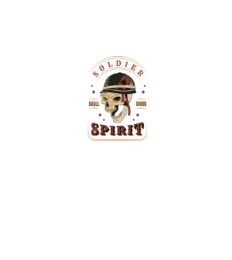 Soldat Craniu model negru pe tricou