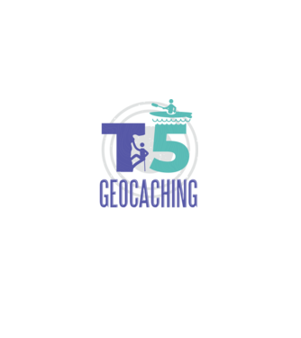 T5 Geocaching model negru pe tricou
