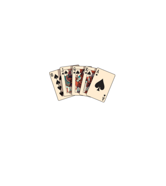 Poker All in model negru pe tricou