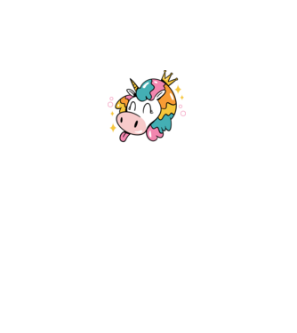 Birthday Princess Unicorn model negru pe tricou
