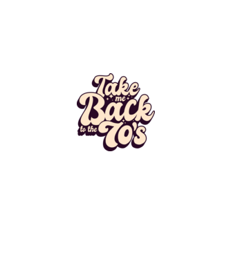 'Retro - Take me back to the 70''s' model turcoaz pe tricou