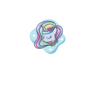 Cap de unicorn model mov pe tricou