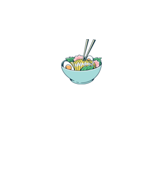 Paste Ramen model negru pe tricou