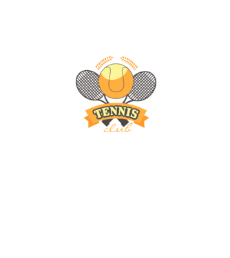 Tennis Club model alb pe tricou