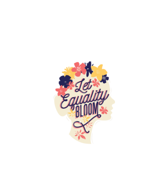 Let Equality Bloom Ziua Femeii model turcoaz pe tricou