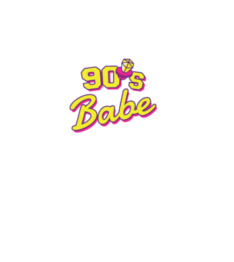 Retro 90s Babe model turcoaz pe tricou