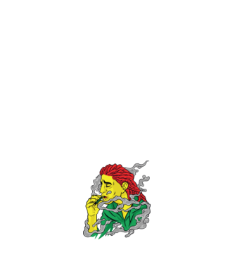 Dreadlock model negru pe tricou