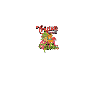 CRĂCIUN FERICIT TATĂ model negru pe tricou