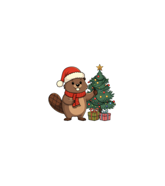 Bober Kurwa Christmas 2 model nisipiu pe tricou