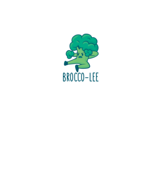 Brocco-Lee - Broccoli Karate model alb pe tricou