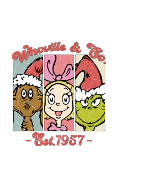 Whoville & Co. - Grinch model negru pe tricou