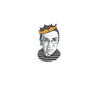 Ruth Bader Ginsburg model alb pe tricou