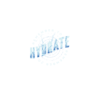 Remember to Hydrate model albastru jeanși pe tricou