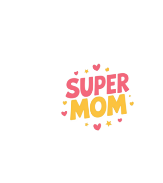 Super Mom Negru model negru pe tricou