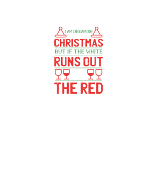 I am dreaming of a white Christmas model negru pe tricou