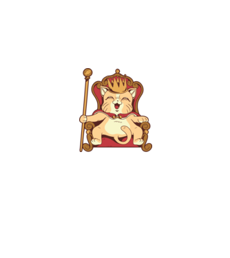 Cat King Pisică rege model gri pe tricou