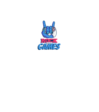 Rock And Games model negru pe tricou