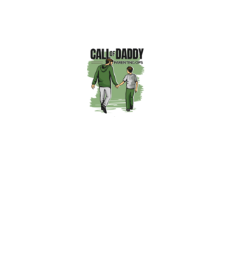 Call of Daddy - Pentru tata model alb pe tricou