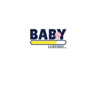Baby is loading - tricou amuzant pentru mămici model alb pe tricou