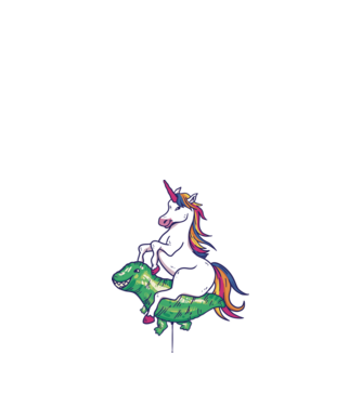 Balon cu Unicorn model nisipiu pe tricou