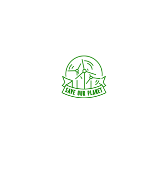 Save Our Planet - Ziua Pământului model alb pe tricou
