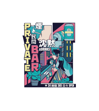 Anime Vaporwave benzi desenate model alb pe tricou