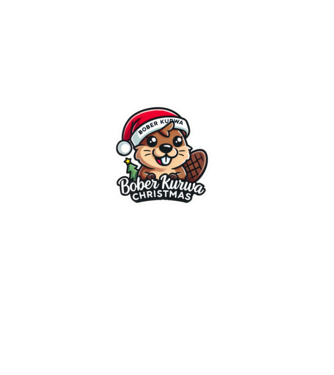 Bober Kurwa Christmas 1 model alb pe tricou