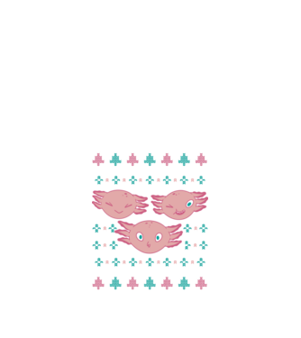 Pulover urât Axolotl model negru pe tricou