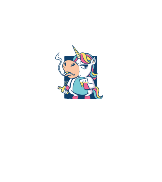 Unicorn rebel model gri pe tricou