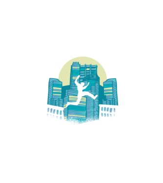 Parkour model negru pe tricou