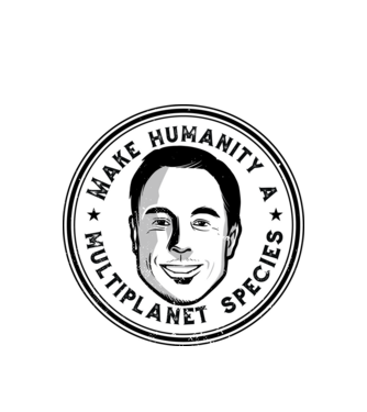 Make humanity a Multiplanet species Elon Musk model alb pe tricou