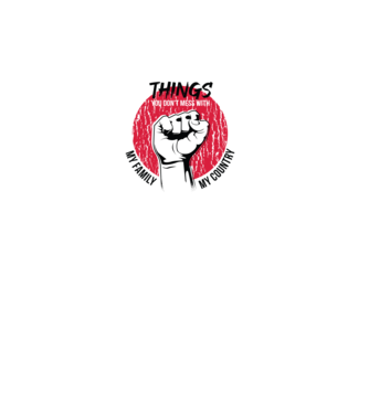3 lucruri de care să nu te legi: Familia mea, țara mea și libertatea mea model gri pe tricou