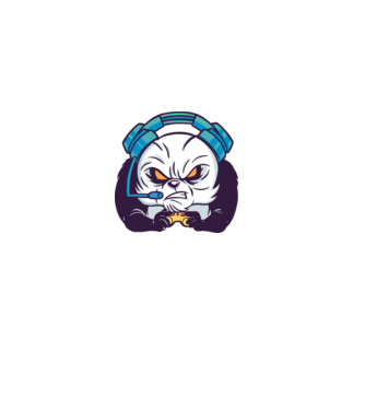 Gamer Panda model roz deschis pe tricou