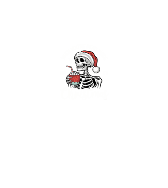 Dead inside, but it's christmas Negru model negru pe tricou