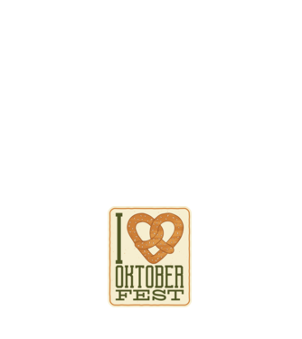 I Love Oktoberfest model alb pe tricou
