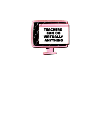 Home Office Pentru profesori model gri pe tricou
