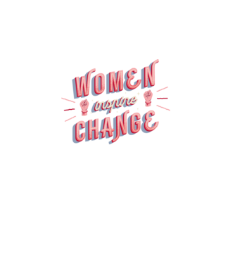 Women inspire change Ziua Femeii model alb pe tricou