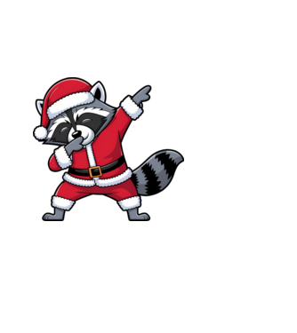 Raton Dab Xmas model albastru deschis pe tricou