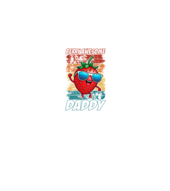 Berry Awesome Daddy Strawberry model albastru jeanși pe tricou