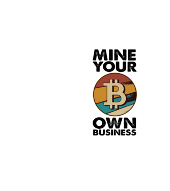 Mine your own business Bitcoin model galben neon pe tricou