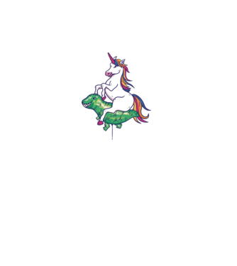Balon cu Unicorn model turcoaz pe tricou