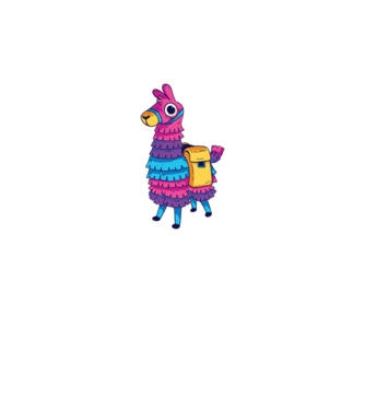 Fortnite LLama - Tricou gamer cu lama model negru pe tricou