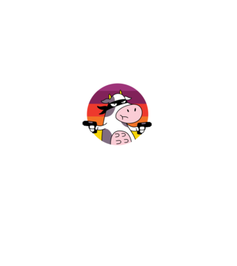 Pew Pew Pew Madafakas Vacă model negru pe tricou