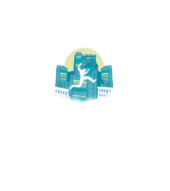 Parkour model negru pe tricou