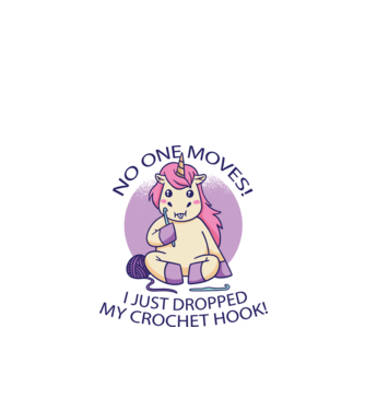 Nu mișcă nimeni, mi-a căzut acul de tricotat - Unicorn model verde de măr pe tricou