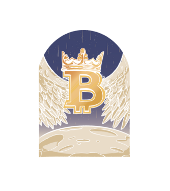 Bitcoin To The Moon Aselenizare model alb pe tricou