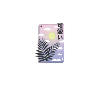 Vaporwave Val model gri pe tricou